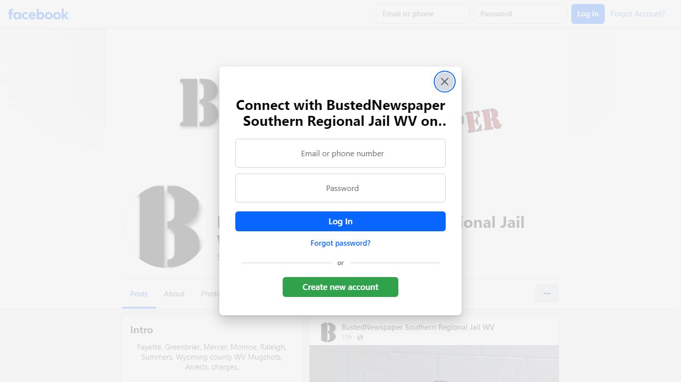 BustedNewspaper Southern Regional Jail WV - Facebook